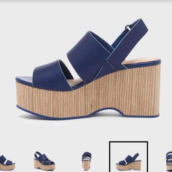 KELSI DAGGER NASH BLUEBERRY PLATFORM SANDAL - Picture 3 of 7